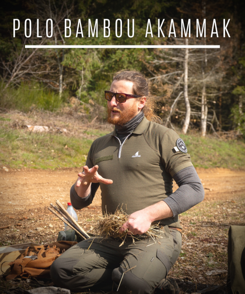 Polo en bambou Akammak pour...